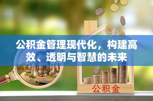 庆阳公积金管理现代化，构建高效、透明与智慧的未来