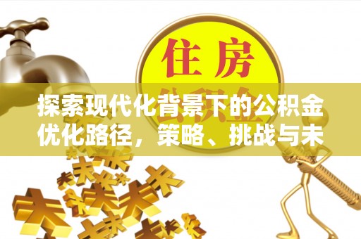 庆阳探索现代化背景下的公积金优化路径，策略、挑战与未来展望