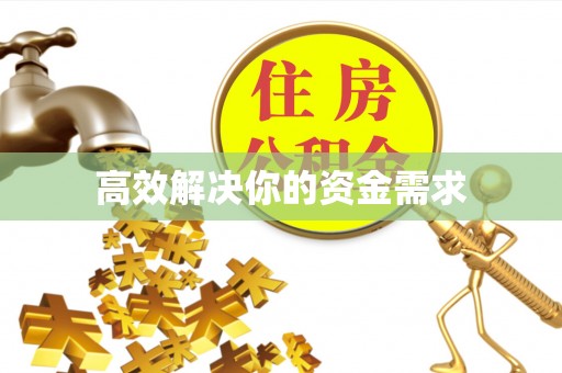 庆阳高效解决你的资金需求