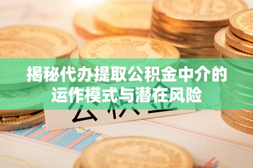 庆阳揭秘代办提取公积金中介的运作模式与潜在风险