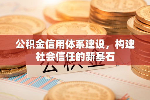 庆阳公积金信用体系建设，构建社会信任的新基石