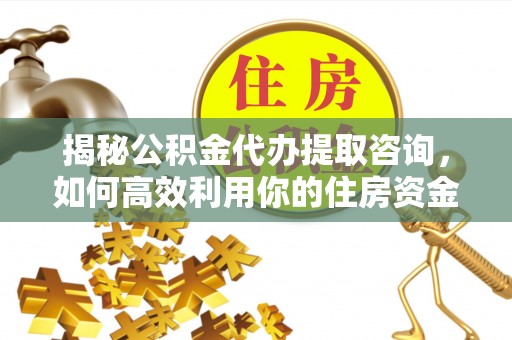 庆阳揭秘公积金代办提取咨询，如何高效利用你的住房资金