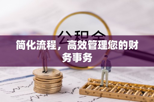庆阳简化流程，高效管理您的财务事务