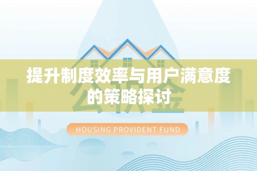 庆阳提升制度效率与用户满意度的策略探讨